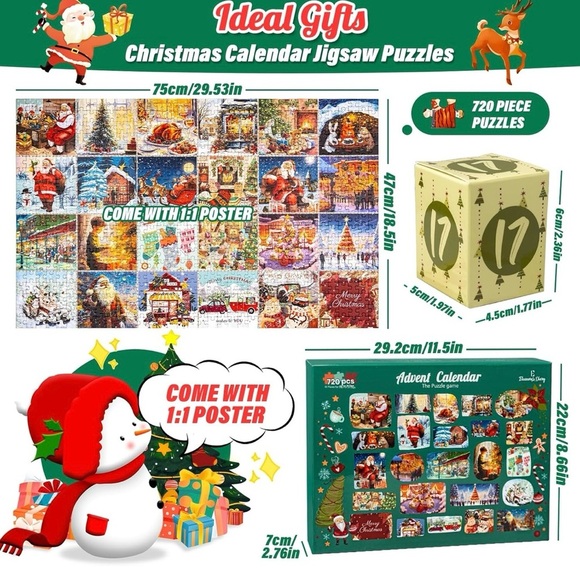 NIB Eleanore’s Diary Event Calendar Puzzle Game – 720 PCS (24 Days of Fun) - Picture 4 of 11